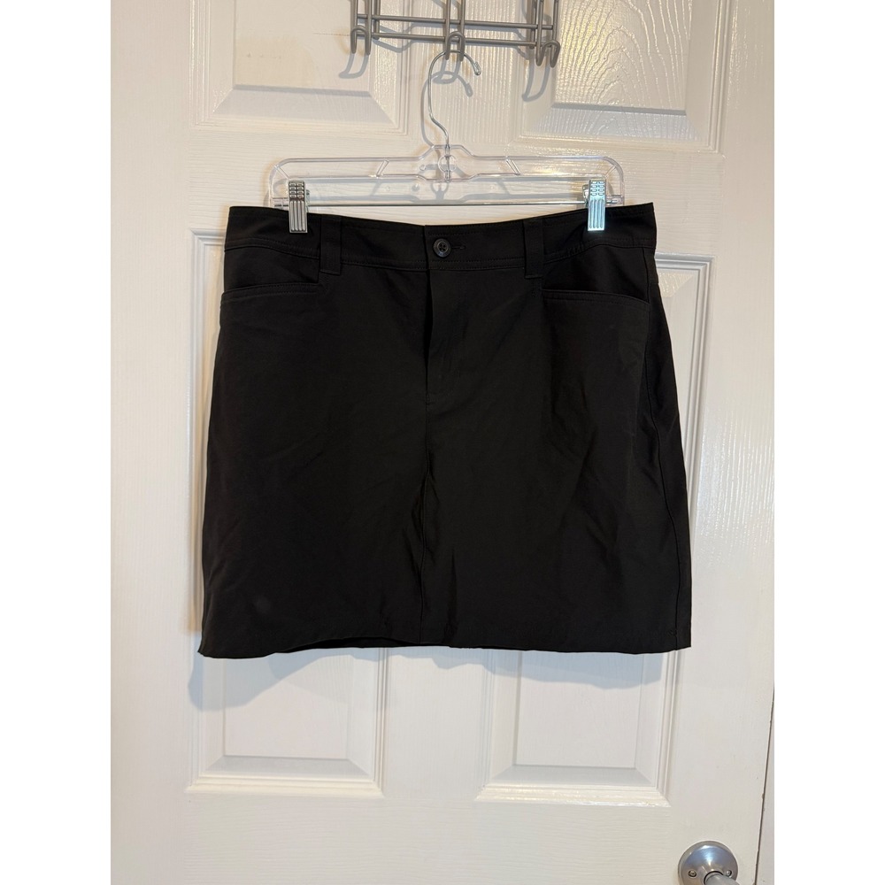 Eddie‎ Bauer Skort 2.0 Adventure Black Outdoor Hiking Activewear Size 10